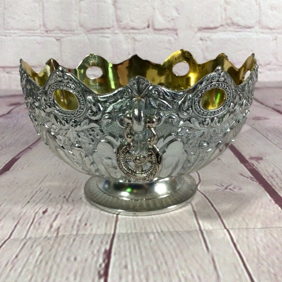 Vintage Leonard No. 963 Monteith Ornate Silver Bowl with Box - Japan - Picture 4 of 11